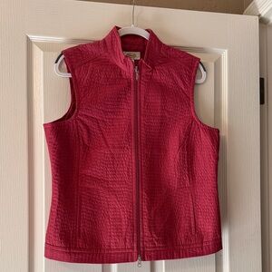 Talbots Quilted Vest in Pink
